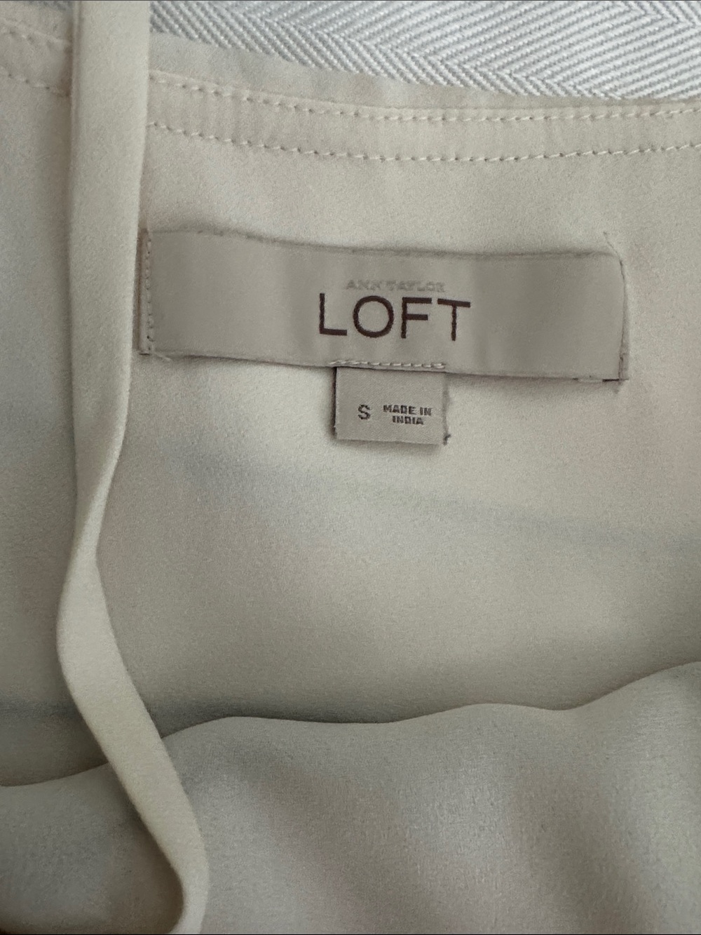 Loft Cream Ruffle-Trim Cami Top - Picture 4 of 4